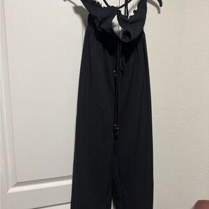 SHEIN Black Halter Jumpsuit